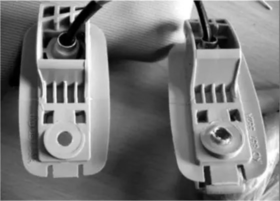 圖11 兩家供應(yīng)商的塑料件擰緊后對(duì)比 圖11 兩家供應(yīng)商的塑料件擰緊后對(duì)比