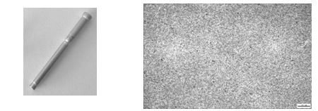 7C04鋁合金抽釘實(shí)物形貌 圖6-56 7C04鋁合金抽釘半成品金相組織100&times;