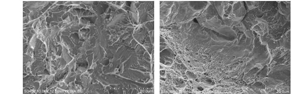 圖12-55 擴(kuò)展區(qū)微觀形貌 圖12-56最終斷裂區(qū)微觀形貌 圖12-55 擴(kuò)展區(qū)微觀形貌 圖12-56最終斷裂區(qū)微觀形貌