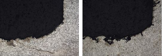 圖14-42 螺栓頭下圓角處的折疊 圖14-43 螺栓頭下圓角的小缺口小折疊 圖14-42 螺栓頭下圓角處的折疊 圖14-43 螺栓頭下圓角的小缺口小折疊