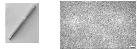 圖6-55 7C04鋁合金抽釘實物形貌圖6-56 7C04鋁合金抽釘半成品金相組織100&times;