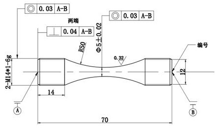 漏斗形圓形橫截面試樣 漏斗形圓形橫截面試樣
